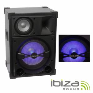 Coluna Passiva 3 Vias 15" 700Wmáx Mdf/Abs LEDS Azuis IBIZA - (SPL15)