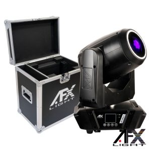 Moving Head 240W Beam/Anel DMX C/ Mala AFXLIGHT - (SPOT-240LED-FC)