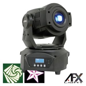 Moving Head Spot 1 LED 60W Branco 3 Rodas Gobo DMX AFXLIGHT - (SPOT60LED)