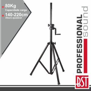 Suporte Colunas 140-220cm 35mm Mecanismo Carreto 80kg BST - (ST5)