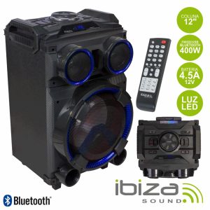 Coluna Amplificada 12" 400W Comando USB/BT/SD/FM IBIZA - (STANDUP12)