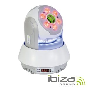 Moving Head 40W 4 Em 1 Wash/Laser DMX Mic IBIZA - (STAR-LASER-WH)