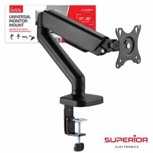 Suporte P/ Monitor PC Giratório C/ Mola 17/32" 9kg VESA 100 - (SUP-1732FULLMOTION)