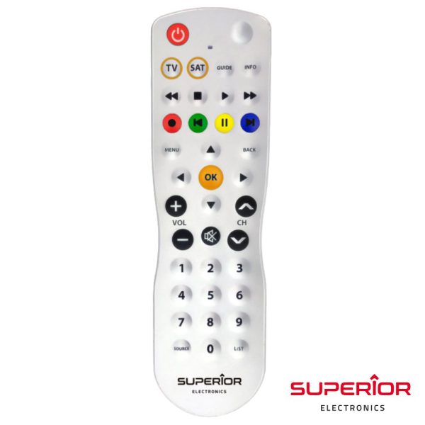 Comando TV Universal 2:1 Lavável SUPERIOR - (SUP2:UNIVSAFE)