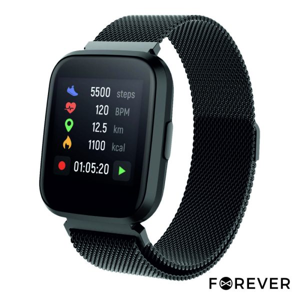 SmartWatch P/ Android iOS Preto FOREVER - (SW-310BK)