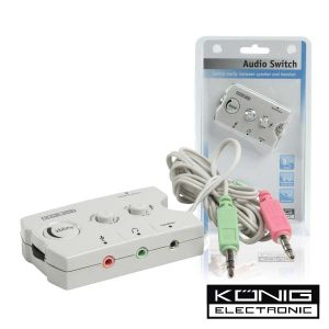 Comutador De Áudio Konig - (SWITCH17)