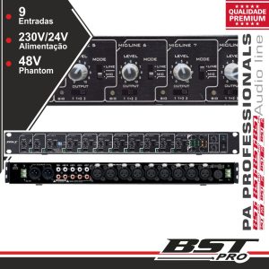 Pré-Amplificador 19" 1u Matrix 10 Entradas 230/24V BSTPRO - (T2S01)