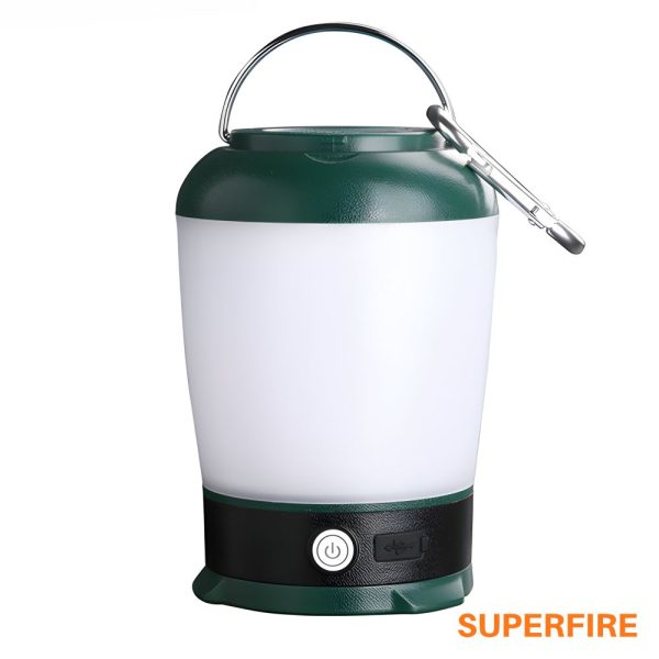 Lanterna Portátil C/ Gancho 9W/4W 200lm IP44 SUPERFIRE - (T31)