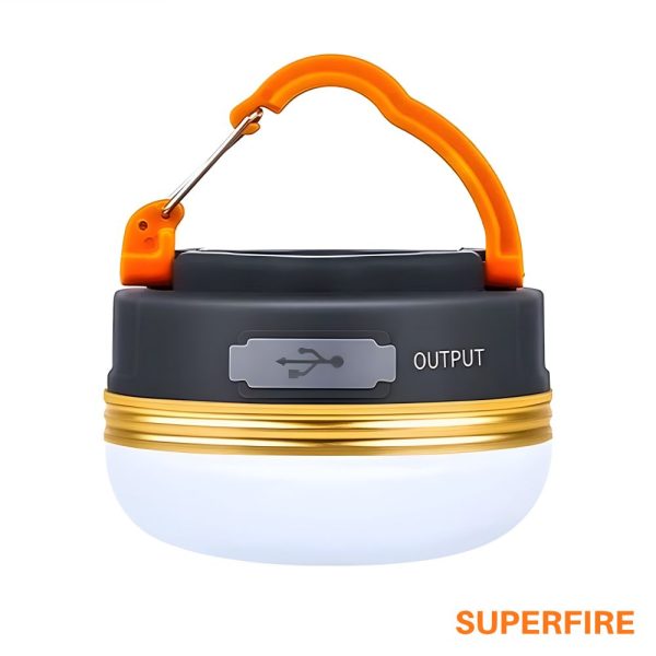 Lanterna Portátil C/ Gancho 2.5W 127lm IP44 SUPERFIRE - (T60)