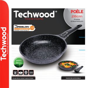 Frigideira Antiaderente Ø28cm Ménage TECHWOOD - (TP-28PO)