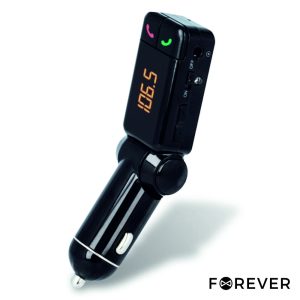 Transmissor FM Bluetooth V3.0 2USB  F. Isqueiro FOREVER - (TR-320)