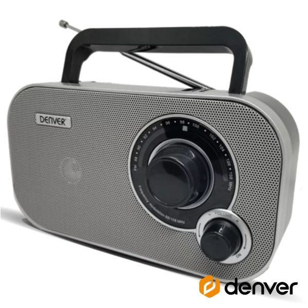 Rádio FM Portátil Cinzento DENVER - (TR-51 GREY)