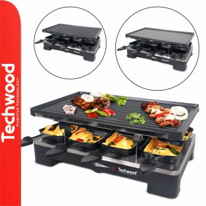 Grelhador Raclette 8 Pessoas 1400W TECHWOOD - (TRA-1408F)