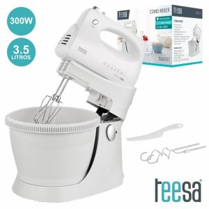 Batedeira Elétrica 300W 5 Velocidades C/ Taça 3.5l TEESA - (TSA3537)