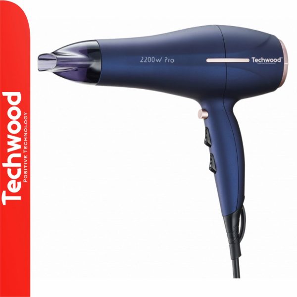 Secador de Cabelo 2200W Azul TECHWOOD - (TSC-2244)