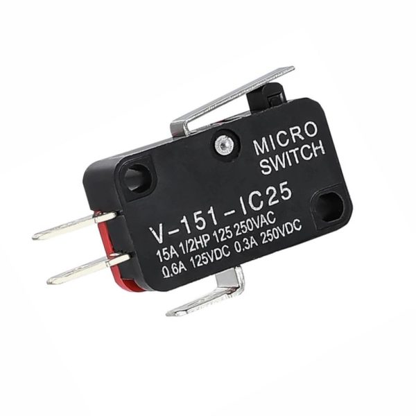 Comutador Micro Switch 15A C/ Patilha Pequena - (V-151-IC25)