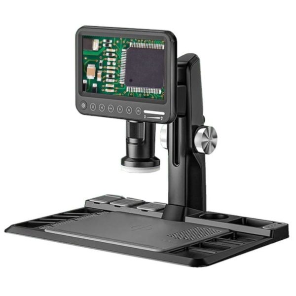 Microscópio Digital C/ LCD 7" 12mp C/ Ampliação 1600x - (VAMS16LCD)