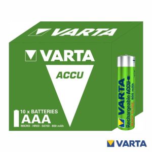 Pilha Recarregável AAA 1.2V 800mA 10x Ready2Use VARTA - (VH03-A800/10)