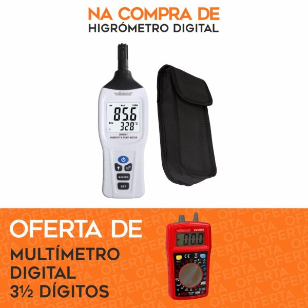 Higrómetro Digital C/ OFERTA Multímetro Digital - (VHIGROMETRO+MULTI)