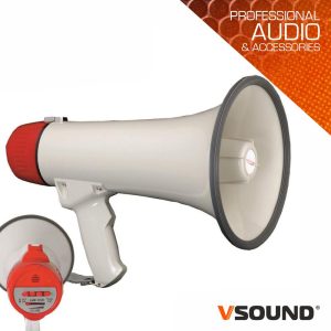 Megafone 15W C/ Gravação Voz E Sirene VSOUND - (VSME15R)