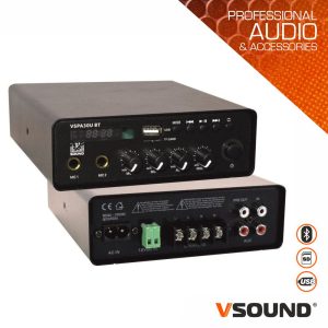 Amplificador 12/230V 3 Entradas 60W MP3/USB/SD/BT VSOUND - (VSPA30UBT)