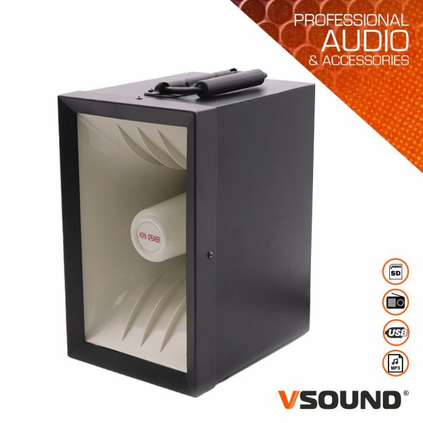 Corneta Amplificada 50W USB/Mp3 VSOUND - (VSPA50U)