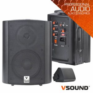 Conjunto 2 Colunas 5" Passiva+amplificada 20W VSOUND - (VSS25PAP)