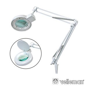 Candeeiro C/ Lupa Bancada 8 Dioptrias 22W Branco - (VTLAMP2WN8)