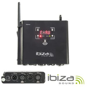 Sistema Transmissão DMX 2.4ghz 100m IBIZA - (WD300DMX)