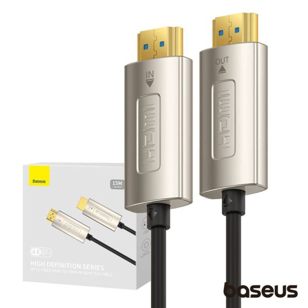 Cabo HDMI Fibra Óptica Macho / Macho 1.4 4K 15m BASEUS - (WKGQ050201)