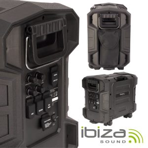 Sistema Som Portátil 300W USB/BT/NFC/FM/Bat Mic Ipx4 IBIZA - (WPORT10-300)