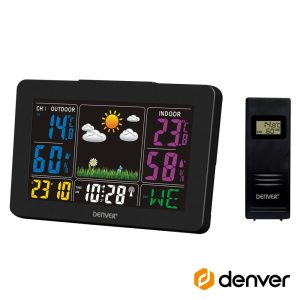 Estação Meteorológica S/ Fios C/ Visor Preto DENVER - (WS-540BLACK)