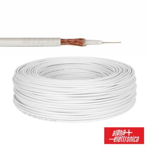 Cabo Mini Coaxial 75 Ohm Ø3mm Branco - (WTR701)