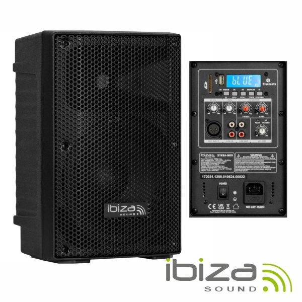 Coluna Amplificada 8" 200Wmáx BT/TWS IBIZA - (XTK8A-MKII)