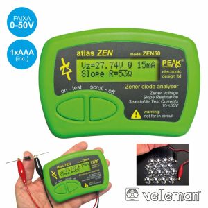 Testador De Diodos Zener 0-50v VELLEMAN - (ZEN50)