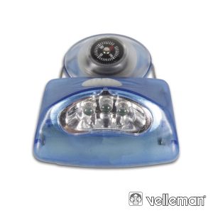 Lanterna De Cabeça 3 LEDS VELLEMAN - (ZL303W)