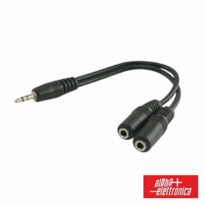 Cabo Jack 3.5mm Macho / 2 Jack 3.5mm Fêmea 0.2m St - (11-3-004B)