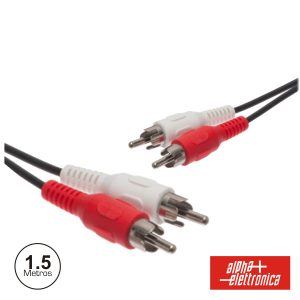 Cabo 2-Rca Macho / 2-Rca Macho 1.5m Pvc - (17-009A)