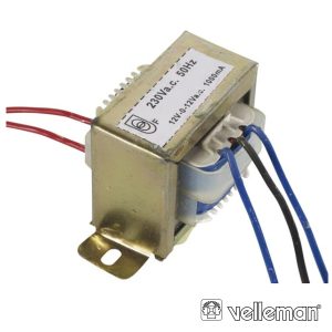 Transformador 24Va 2x12V VELLEMAN - (212024C)