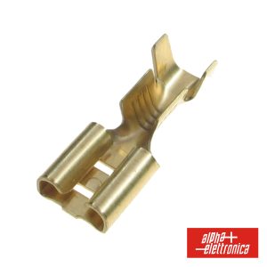 Terminal Faston Fêmea 6.3x8mm Bronze - (22)