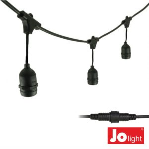 Corrente De Iluminação 10m P/ Lâmpadas E27 IP44 JOLIGHT - (23-090/10)