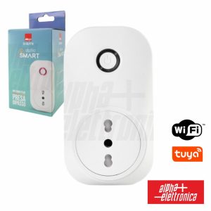 Ficha Elétrica C/ Contador Energia 1x Schuko WIFI TUYA - (23-50/IT16)
