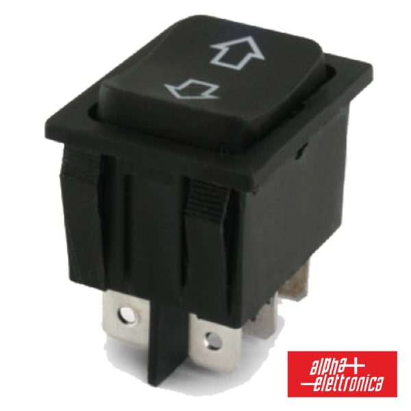 Interruptor Basculante 15a-250v Dpco (On)-Off-(On) C/ Setas - (320-013)