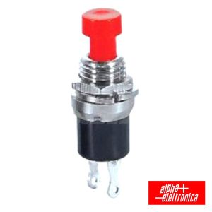 Interruptor Pressão Mini Redondo Norm Aberto Vermelho - (330-002)