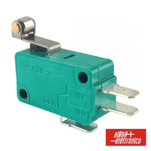 Comutador MicrosWitch 16a Patilha Pequena C/ Rodizio - (340-006)