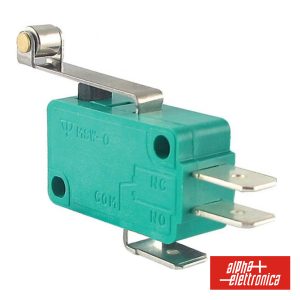 Comutador MicrosWitch 16a Patilha Grande C/ Rodizio - (340-008)