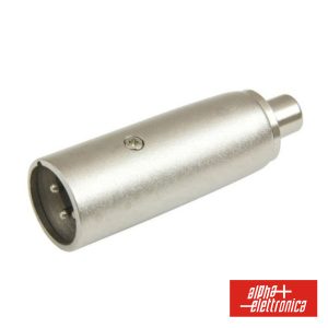 Ficha Adaptadora XLR 3p Macho / Rca Fêmea - (40-102)