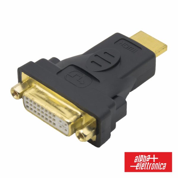 Ficha Adaptadora DVI-I Dual Link Fêmea / HDMI Macho - (64-575/2)