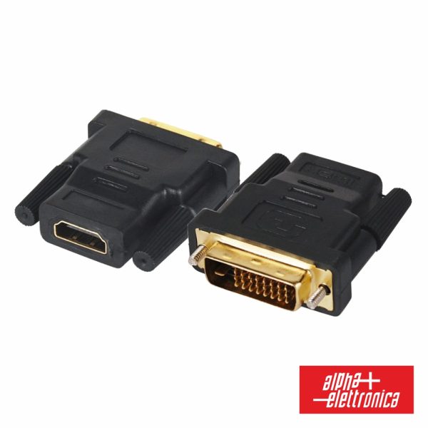 Ficha Adaptadora DVI-D Dual Link Macho / HDMI Fêmea - (64-575/3)