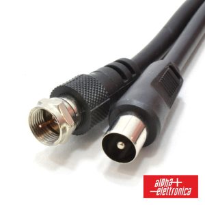 Cabo F Macho / Coaxial 9.5mm Macho 5m ALPHA - (86-080/5B)